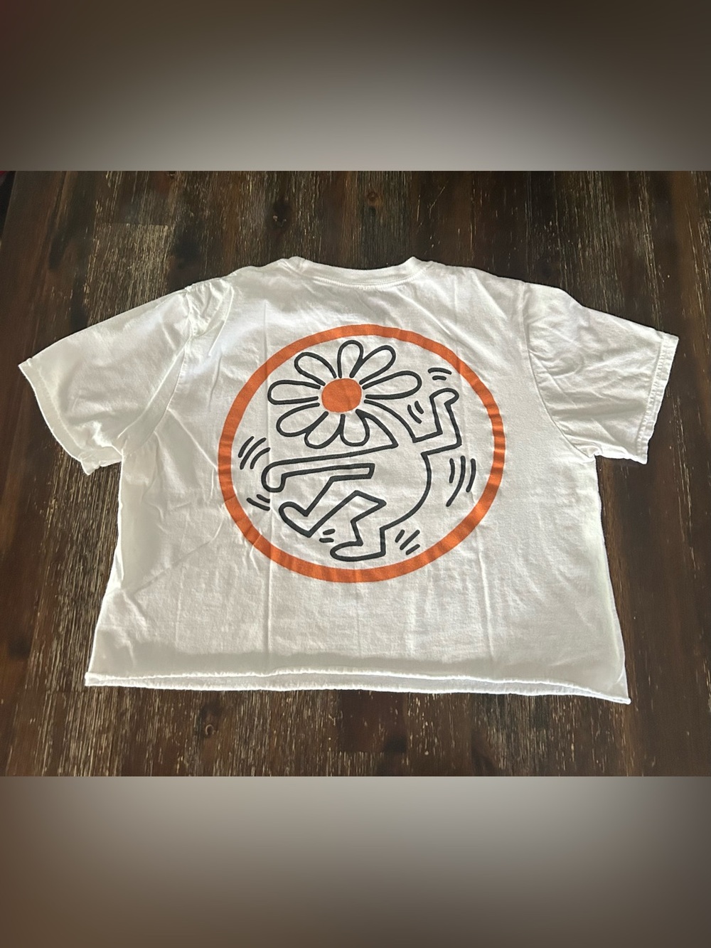 Keith Haring - "flower head ‘’CROPPED SHIRT